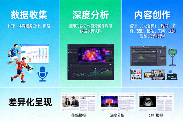 利用深度分析打造差异化体育报道的创作过程展示